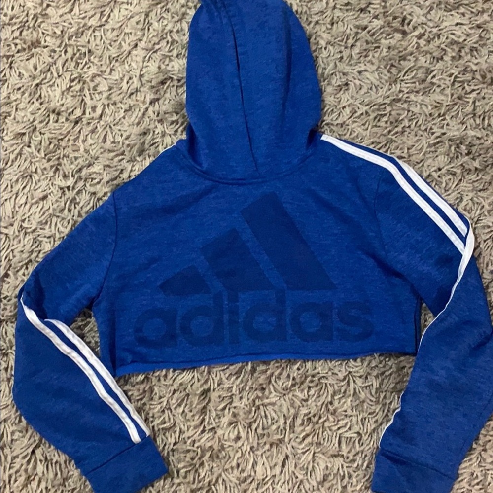 Cropped Adidas hoodie